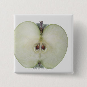 Sluiting van een gesneden smid-appel vierkante button 5,1 cm