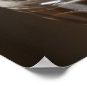 Sluiting van een glas chocolade sundae poster (Hoek)