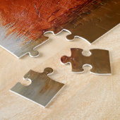 Sluiting van een Handsome Northern Shoveler Duck Legpuzzel (Zijkant)