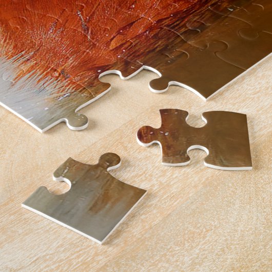 Sluiting van een Handsome Northern Shoveler Duck Legpuzzel (Zijkant)