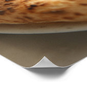 Sluiting van een hele pizza poster (Hoek)