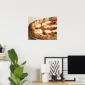 Sluiting van een hele pizza poster (Thuiskantoor)