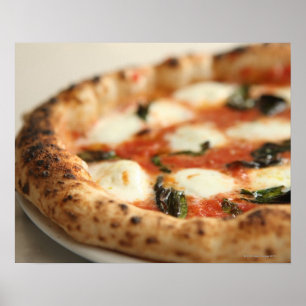 Sluiting van een hele pizza poster