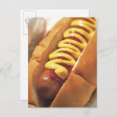 sluiting van een hotdog briefkaart (Voorkant / Achterkant)
