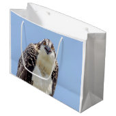 Sluiting van een jonge Osprey Large Cadeautasje (Voorkant Gekanteld)
