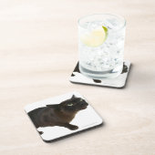 Sluiting van een kat 2 drankjes onderzetter (Rechterzijde)