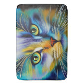 Sluiting van een kleurrijke Siamese Kitten Badmat (Voorkant Verticaal)