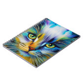 Sluiting van een kleurrijke Siamese Kitten Notitieboek (Linkerzijde)