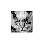 Sluiting van een kleurrijke Siamese Kitten Rubberstempel (Afrduk)