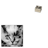 Sluiting van een kleurrijke Siamese Kitten Rubberstempel (Gestempeld)