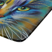 Sluiting van een kleurrijke Siamese Kitten Snijplank (Hoek)