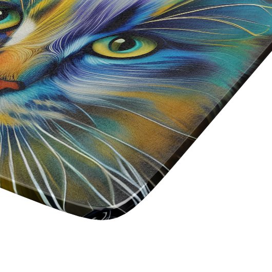 Sluiting van een kleurrijke Siamese Kitten Snijplank (Hoek)