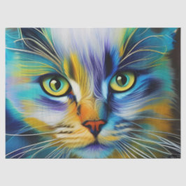 Sluiting van een kleurrijke Siamese Kitten Tissuepapier