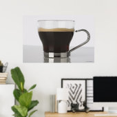 Sluiting van een koffiebeker poster (Thuiskantoor)