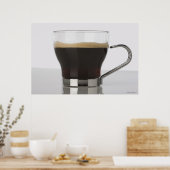 Sluiting van een koffiebeker poster (Keuken)