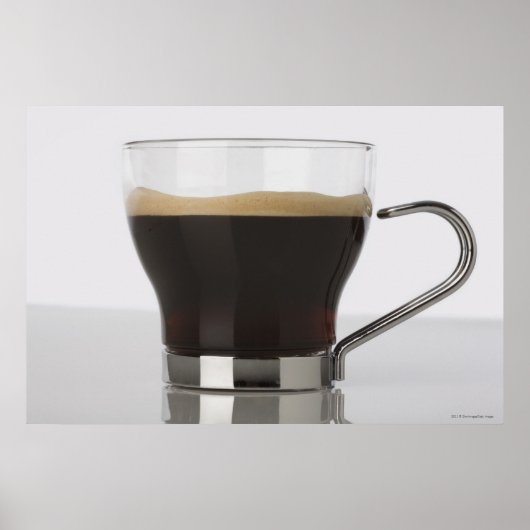 Sluiting van een koffiebeker poster (Voorkant)