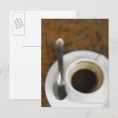 Sluiting van een kop koffie 2 briefkaart (Voorkant / Achterkant)