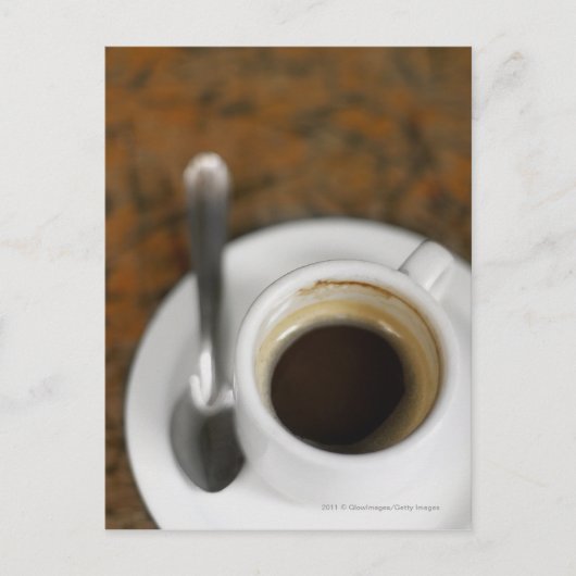 Sluiting van een kop koffie 2 briefkaart (Voorkant)