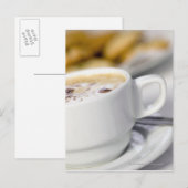 Sluiting van een kop koffie briefkaart (Voorkant / Achterkant)