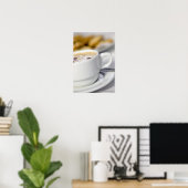 Sluiting van een kop koffie poster (Thuiskantoor)