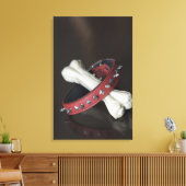 Sluiting van een kraag voor gezelschapsdieren en e canvas afdruk (Insitu (Woonkamer))