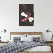 Sluiting van een kraag voor gezelschapsdieren en e canvas afdruk (Insitu (Slaapkamer))