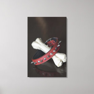 Sluiting van een kraag voor gezelschapsdieren en e canvas afdruk