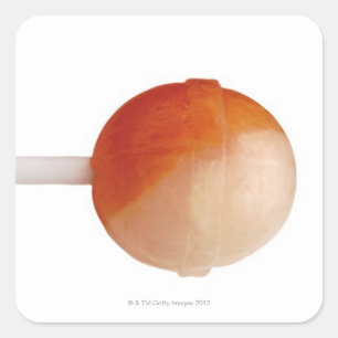 sluiting van een lolly vierkante sticker