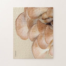 Sluiting van een oesterpaddenstoel legpuzzel