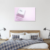 Sluiting van een ontsnappingssleutel canvas afdruk (Insitu (Slaapkamer))