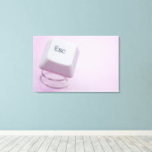 Sluiting van een ontsnappingssleutel canvas afdruk (Insitu (Houten vloer))