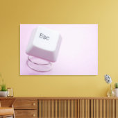 Sluiting van een ontsnappingssleutel canvas afdruk (Insitu (Woonkamer))