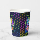 Sluiting van een paar leuke neon Bowling-fec Papieren Bekers (Rechts)