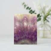 Sluiting van een paarse Amethyst Briefkaart (Staand voorkant)