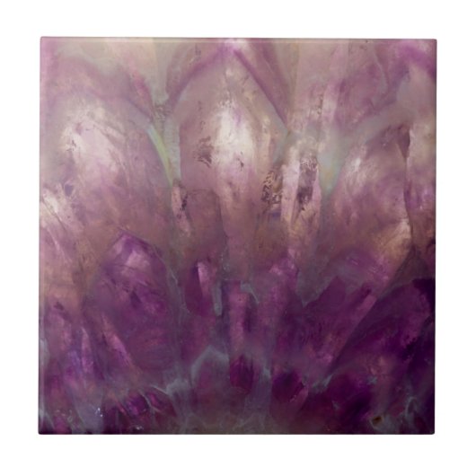 Sluiting van een paarse Amethyst Tegeltje (Voorkant)