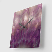 Sluiting van een paarse Amethyst Vierkante Klok (Hoek)