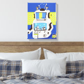 Sluiting van een robot canvas afdruk (Insitu (Slaapkamer))