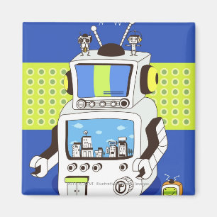 Sluiting van een robot magneet