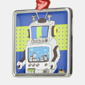 Sluiting van een robot metalen ornament (Links)