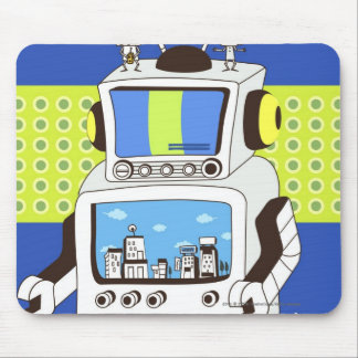 Sluiting van een robot muismat