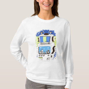 Sluiting van een robot t-shirt