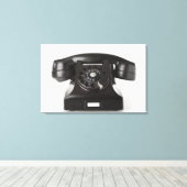 Sluiting van een roterende telefoon canvas afdruk (Insitu (Houten vloer))