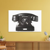 Sluiting van een roterende telefoon canvas afdruk (Insitu (Woonkamer))