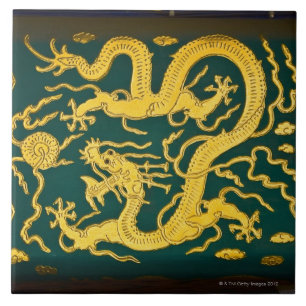 Sluiting van een schilderij, Toren van Boeddha Tegeltje