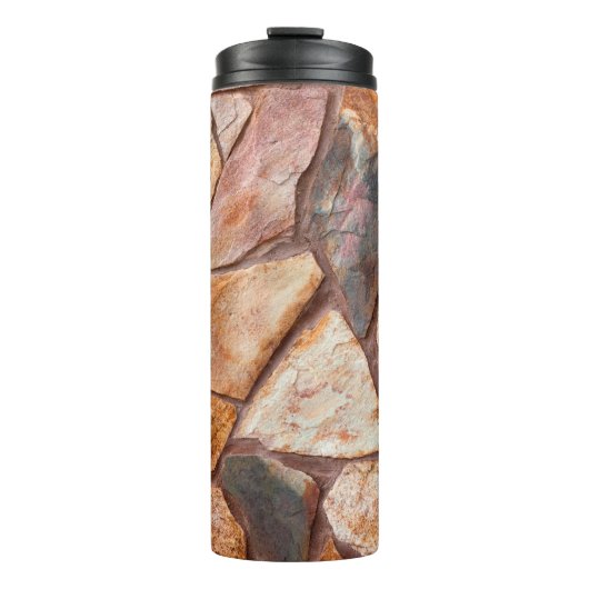 Sluiting van een steenwand als achtergrondpapier,p thermosbeker (Voorkant)