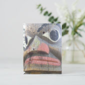 Sluiting van een totempaal briefkaart (Staand voorkant)