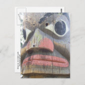 Sluiting van een totempaal briefkaart (Voorkant / Achterkant)