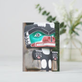 Sluiting van een totempaal briefkaart (Staand voorkant)