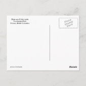 Sluiting van een totempaal briefkaart (Achterkant)