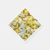 Sluiting van gebotterde popcorn servet (Hoek)